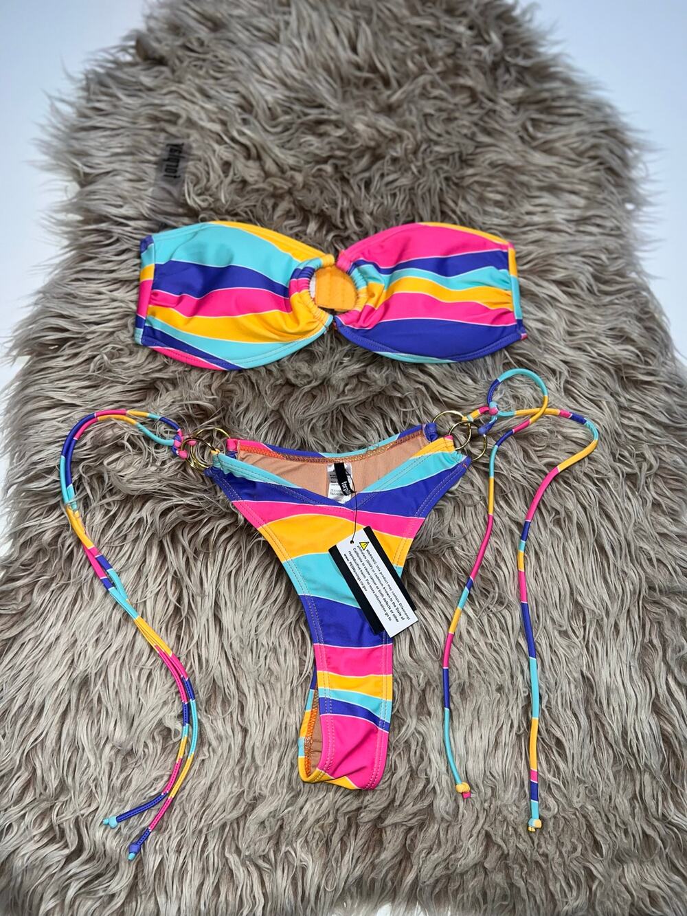 Forplay women’s New multi colored bikini